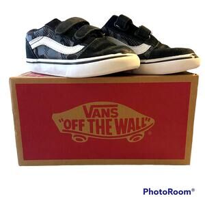 Vans Sneakers Old Skool V 10 Toddler Unisex Canvas Suede Sporty Skater Casual